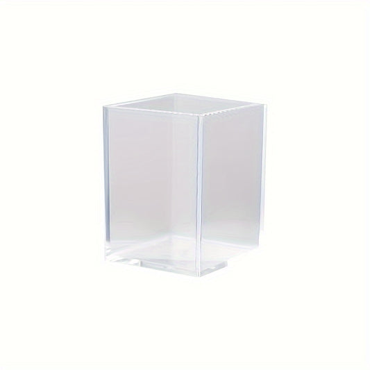 Transparent Acrylic Pen Holder for Desktop Organization