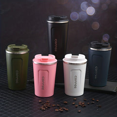 304 Stainless Steel Vacuum Coffee Cup 12.85oz Leakproof Insulation Tumbler