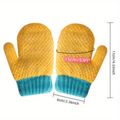 Children's Knitted Gloves Coldproof Mittens