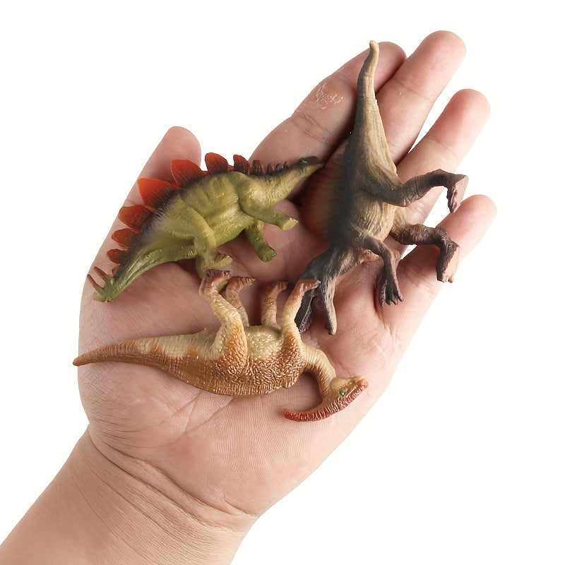 12pcs Medium Dinosaur Set Action Doll Educational Models