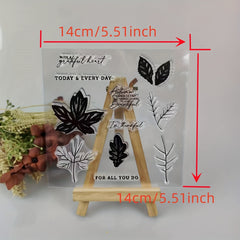 Leaf Metal Cutting Dies And Stamps Set For Scrapbooking Card Paper Craft