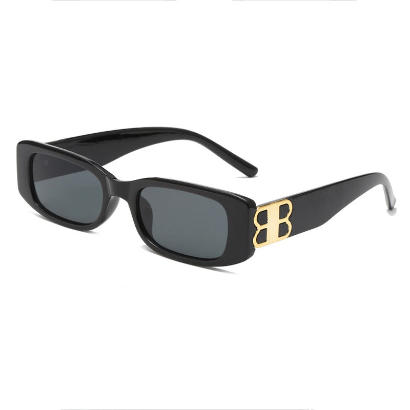Y2K Sunglasses Vintage Square Shade UV400 Chunky Retro Sun Glasses