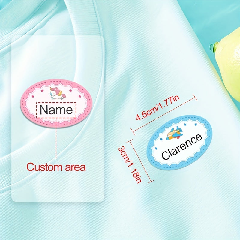 24pcs Boy Custom Name Tag Sticker MEDIUM 4.5x3cm Sewing Clothing Label