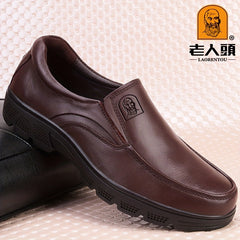 LAORENTOU Men's Leather Loafer Shoes Lightweight Driving Shoes