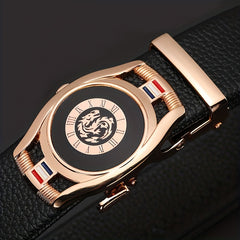 CKB PL Men's Leather Belt Automatic Buckle Casual Versatile Belt