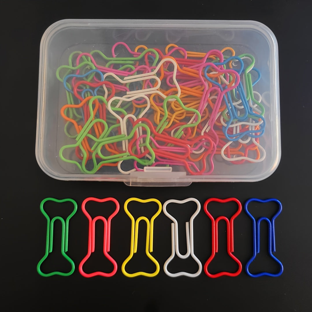 Dog Bone Paper Clips: 30 or 60pcs, Dog Lover Gift