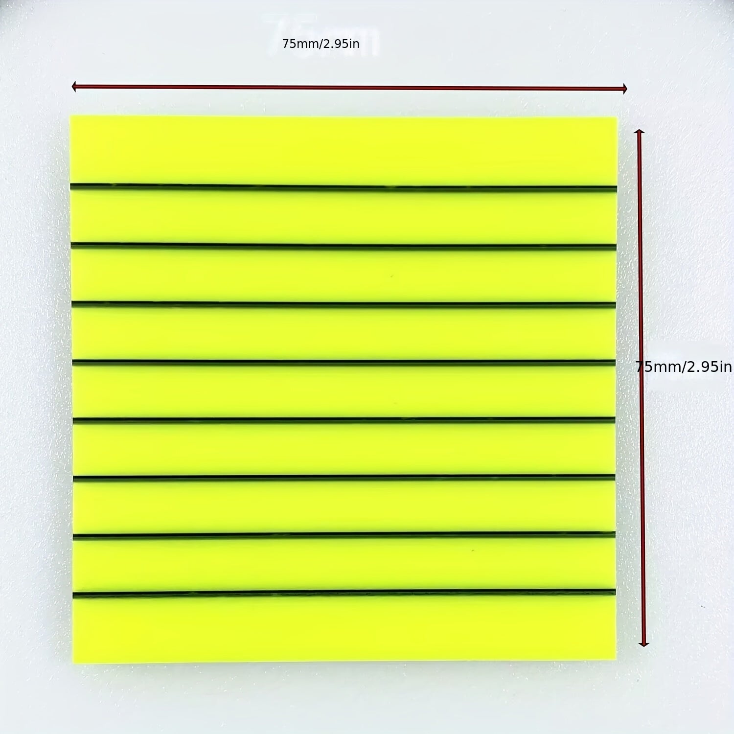 Lined Translucent Sticky Notes 7.62x7.62 cm - Clear Sticky Notes
