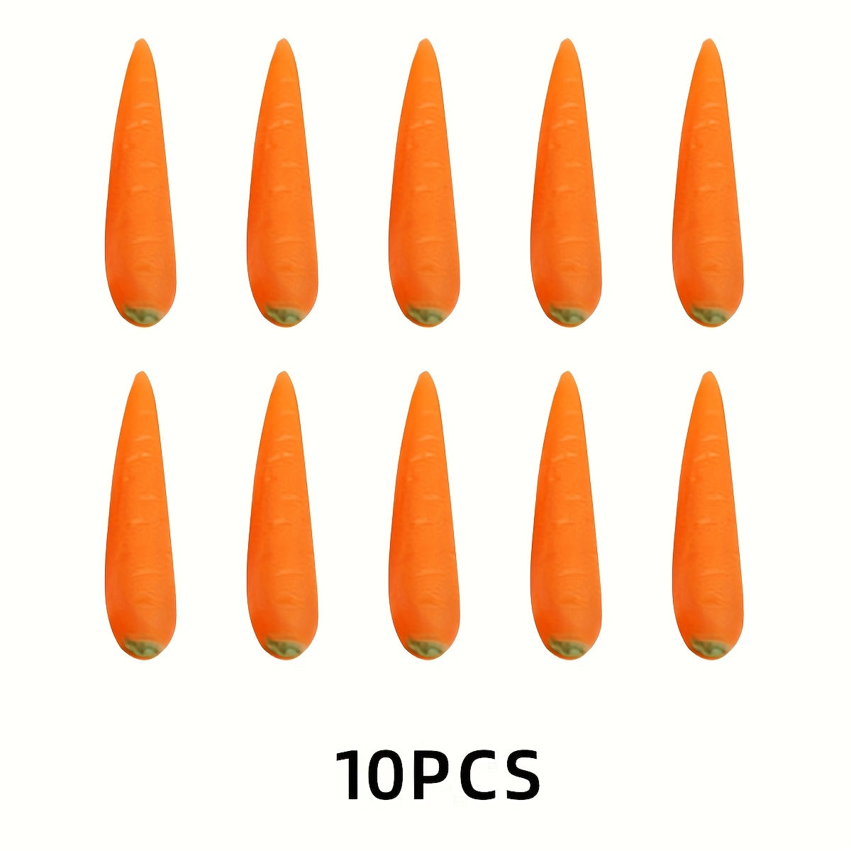 Artificial Carrots for DIY Diorama Scenes - Vibrant Orange Simulation Vegetables