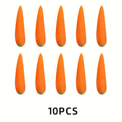 Artificial Carrots for DIY Diorama Scenes - Vibrant Orange Simulation Vegetables