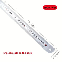 Stainless Steel Ruler 15 24 20 32 30 48 50 8 Cm Inch And Metric Steel Ruler