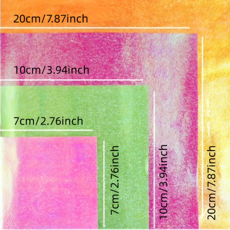 50pcs Pearlescent Shining Folding Origami Glitter Decorative Paper