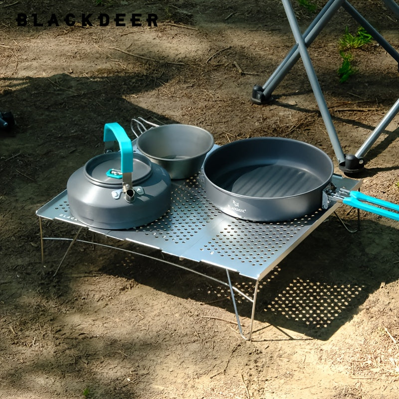 Portable Aluminum Alloy Foldable Camping Table BBQ Accessories