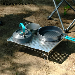 Portable Aluminum Alloy Foldable Camping Table BBQ Accessories