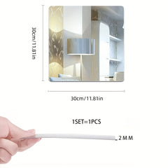 Acrylic Flexible Mirror Sheets Self Adhesive Mirror Tiles