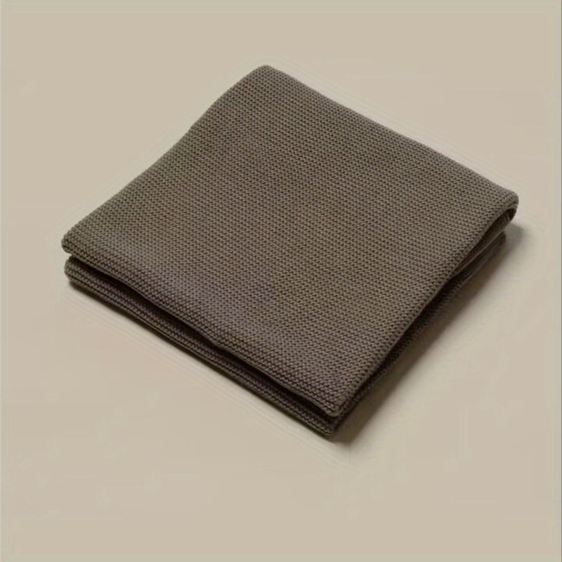 Soft Knitted Waffle Blanket Breathable Universal Size for All Seasons Travel