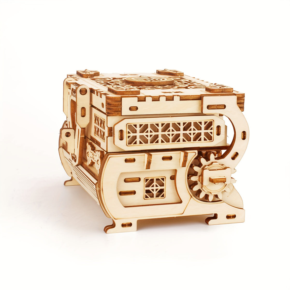 Wooden Puzzle Jewelry Box 3D Pop Up Toy Holiday Gift