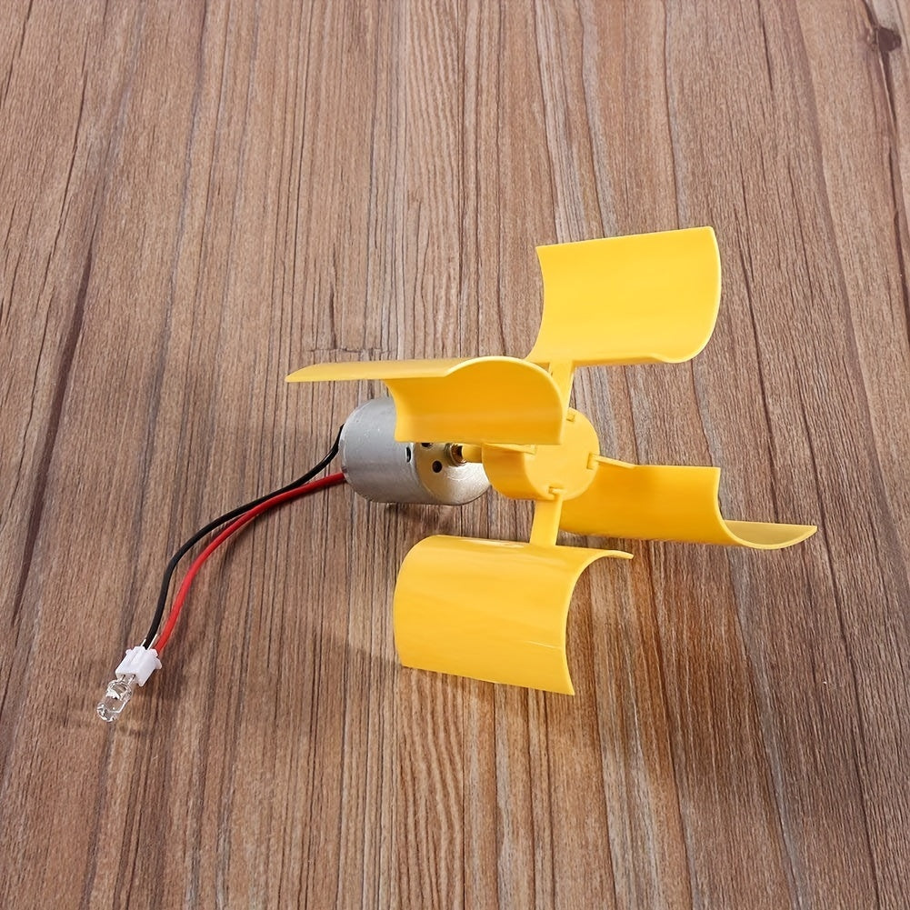 2pcs DIY Wind Turbine Generator Kit 4 Blade Micro Vertical Motors