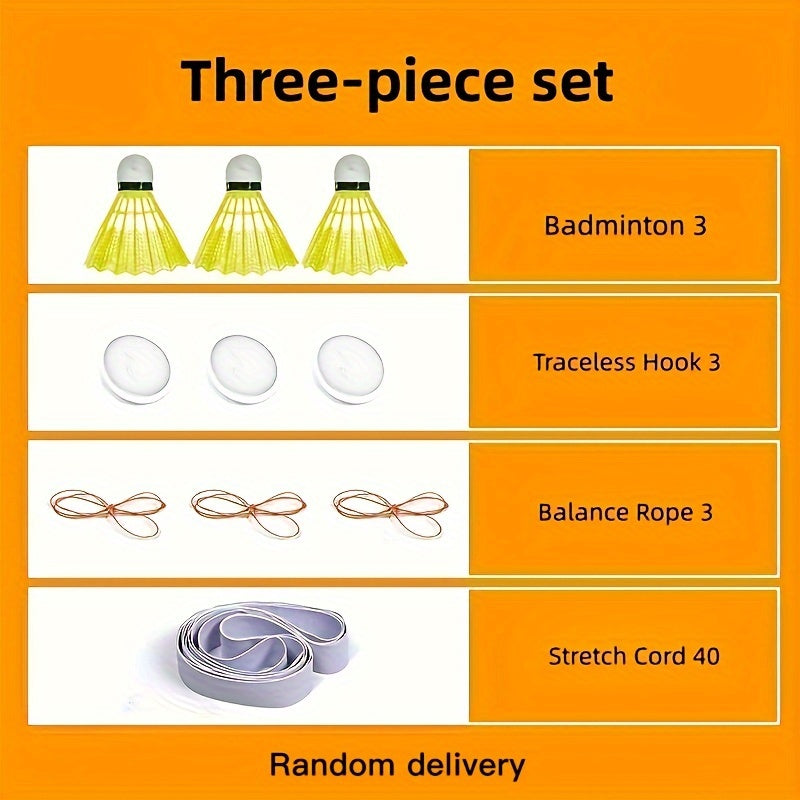 Badminton Trainer Set for Indoor/Outdoor