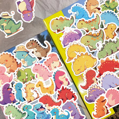 100 Dinosaur Stickers for DIY Decoration - PVC Material