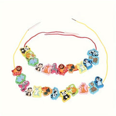 24pcs Fruit Number Animal Beaded Strings Educational Toys