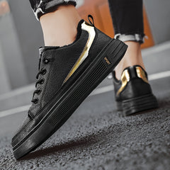 Men's Warm Fleece Skate Shoes Plush Winter Sneakers