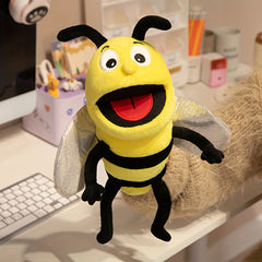 30cm Realistic Plush Insect Hand Puppet - Soft Bee Puppet for Storytelling
