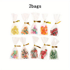 Dollhouse Mini Candy Snack Set Decor Accessories Scene Model Micro Props Gift