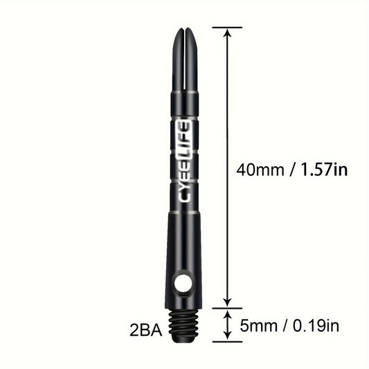 Cyee Life 15pcs 45mm Aluminum Darts Shaft with 20 Rubber Rings