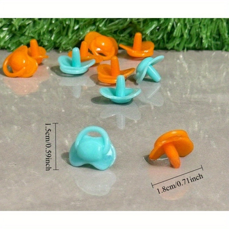 Mini Mixed Pacifier Simulation Dollhouse Accessories - Pastel Color Options