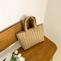 Minimalist Solid Handbag All Match Storage Bag Women's Bag