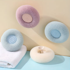 Exfoliating Shower Brush with Suction Cup Massage Bath Sponge Ball