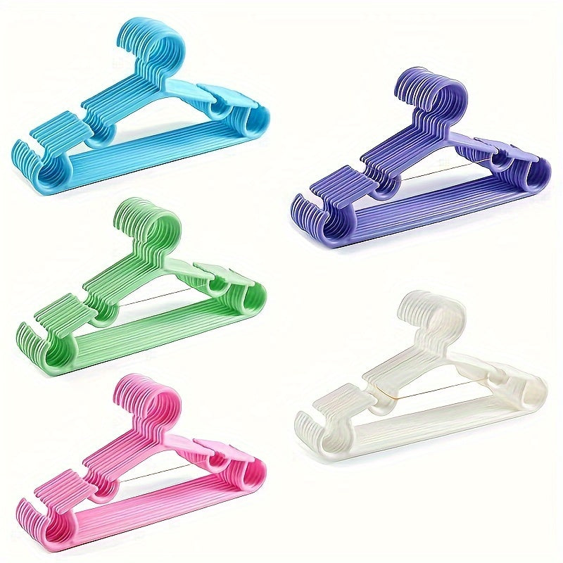 Set of 10 Kids Clothes Hangers - Prevent Slipping - Lightweight