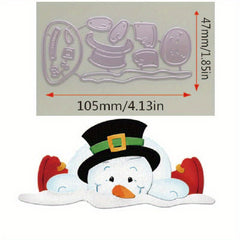 Christmas Snowman Metal Cutting Die Stencil for DIY Scrapbooking