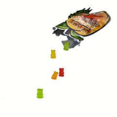 50pcs Halloween Mylar Bags 3.5g Smell Proof Ziplock Resealable Snack Bags