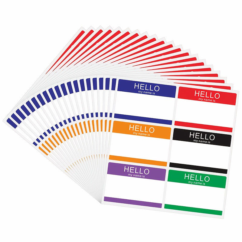 Hello My Name Is Labels 120 Pack 89x60mm