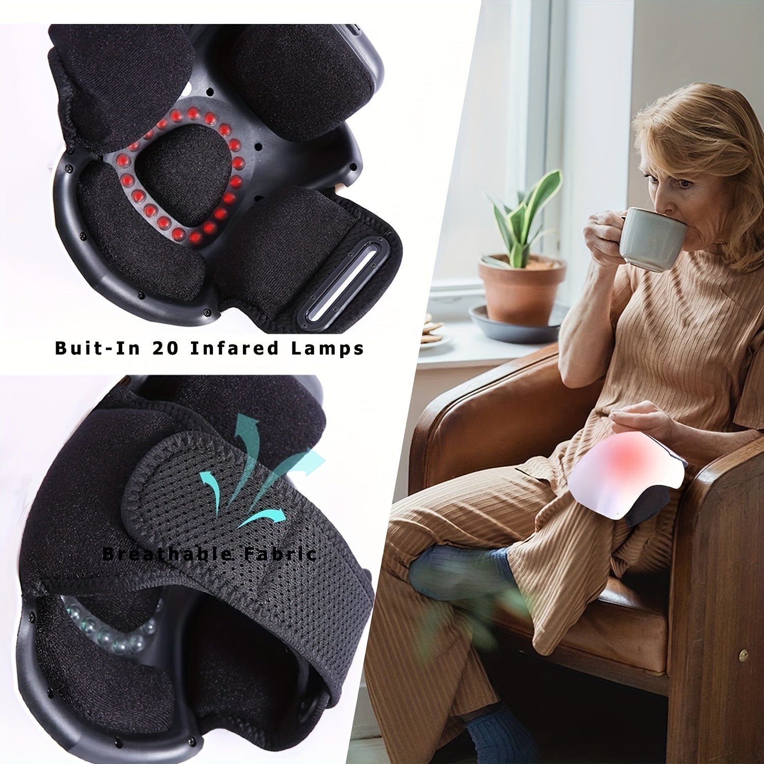Knee Massager Hot Compress for Joint Pain Relief