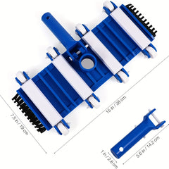 14 Inch Weighted Pool Vacuum Head w/ Side Brushes for Above/Inground Pool