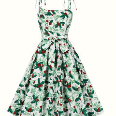 Christmas Dress Women's Plus Tie Shoulder Knot Front A l