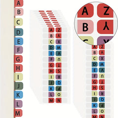 Waterproof Letter Index Label Stickers for Student Classification