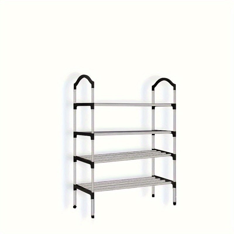 1pc Shoes Rack Easy Assembled Standing Dustproof Shoe Storage Shelf
