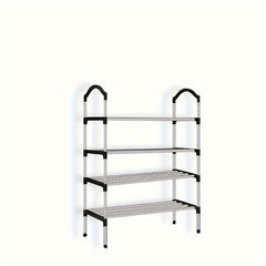 1pc Shoes Rack Easy Assembled Standing Dustproof Shoe Storage Shelf