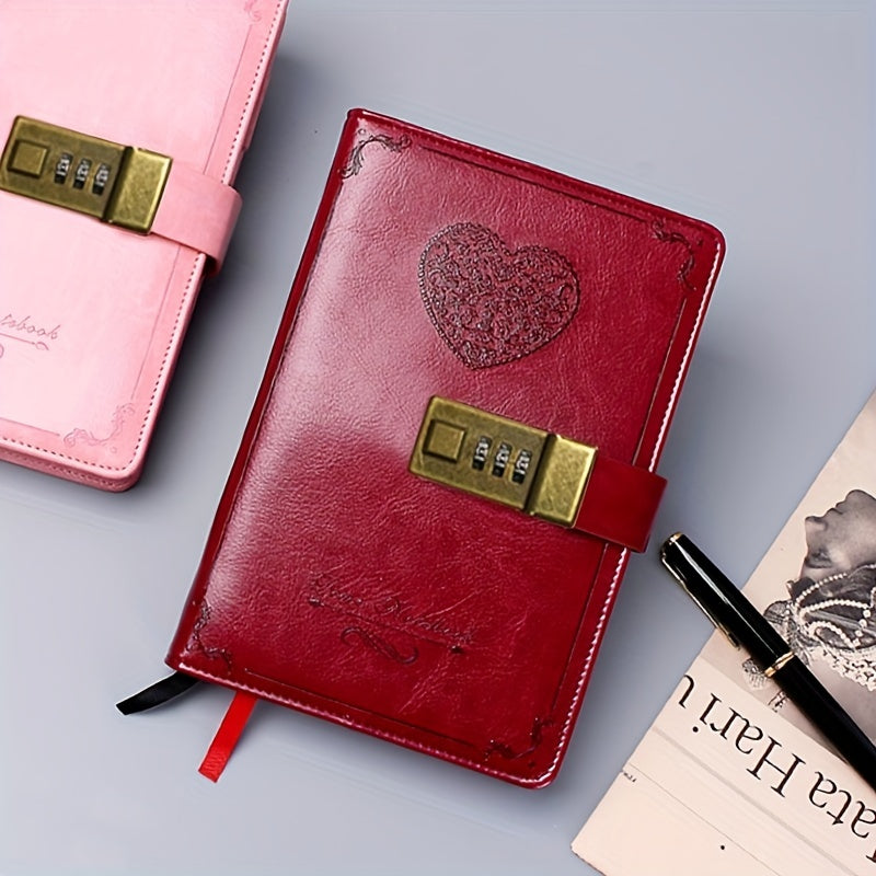 Vintage B6 Lock Diary for Girls and Women