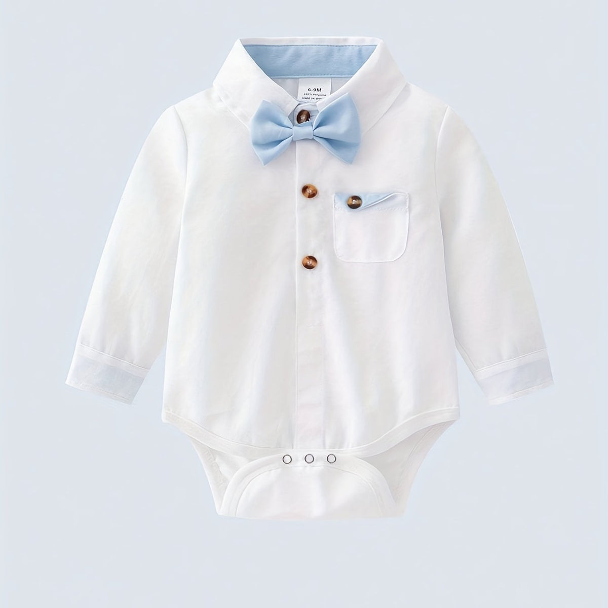 Baby Boys Triangle Shirt Romper Gentleman Jumpsuit