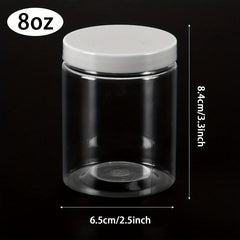 24 Pcs 8oz Slime Containers With Lids Plastic Jars Containers For Slime