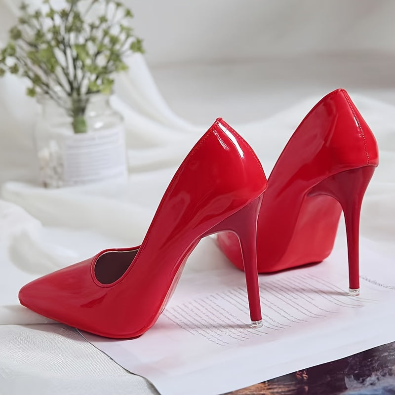 Women's Pointed Toe Stiletto Heels Slip On High Heels