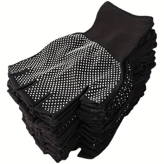 Nylon Half Finger Gloves Anti Slip for Outdoor Activities