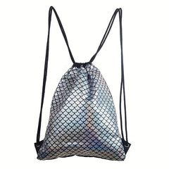 Colorful Print Drawstring Swim Gear Backpack Lightweight Waterproof Swimming Bag
