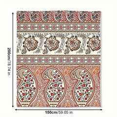 Boho Style Print Blanket Soft Warm Throw Blanket For Couch Office Bed Camping