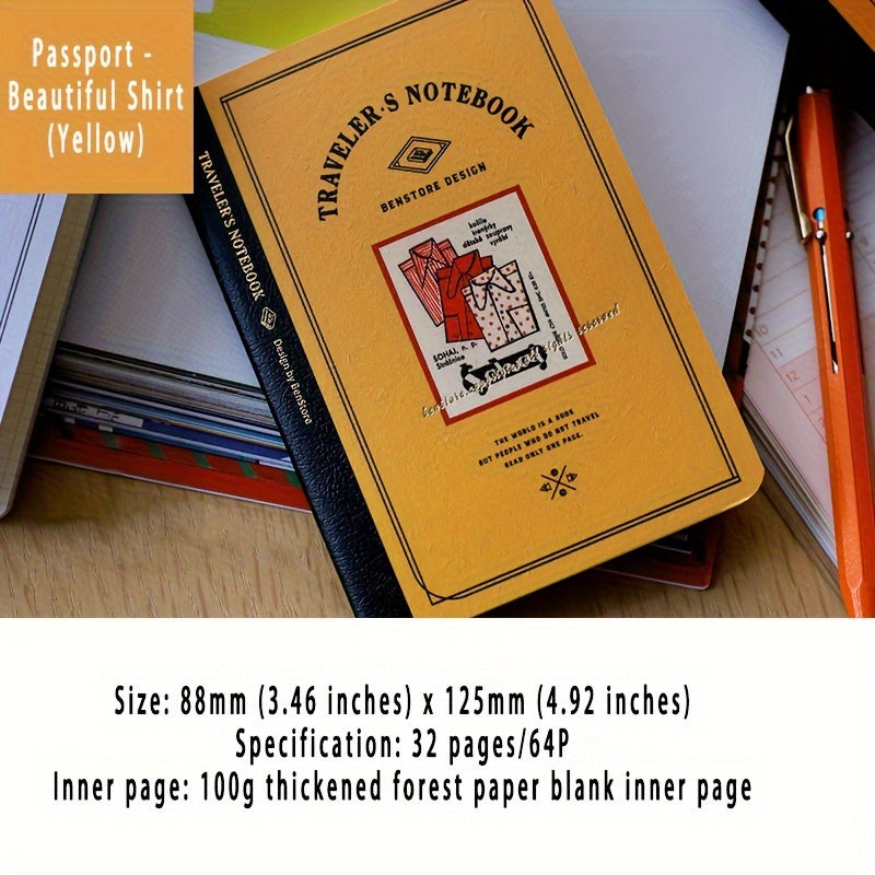 32-Page Hand Account Book with Replaceable Inner Core & Grid Pages