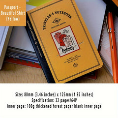32-Page Hand Account Book with Replaceable Inner Core & Grid Pages